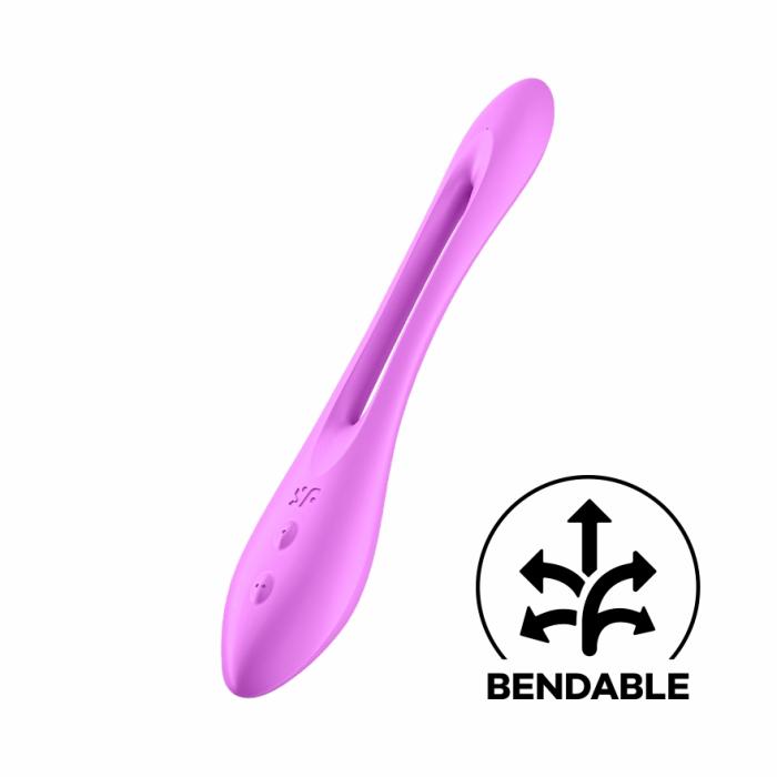 Elastic Joy Flexible Vibrator Masturbators Purple