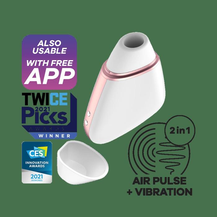 Love Triangle Air Pulse Stimulator + Vibration Cyber Sex Toys