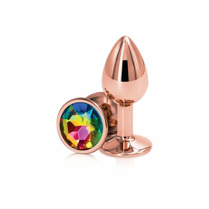 Rear Assets Rose Gold Plug – Small, Rainbow Lingerie