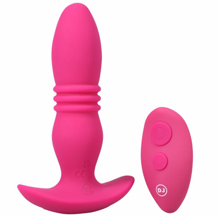 Rise Rechargeable Silicone Anal Plug With Remote – Pink Sex Toys