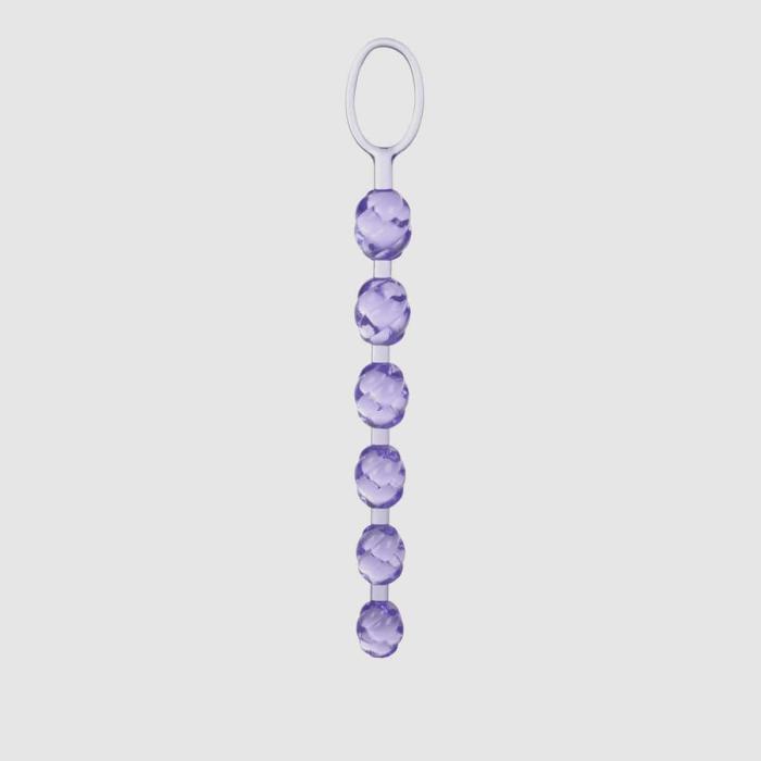 Swirl Pleasure Beads – Purple Anal Toys