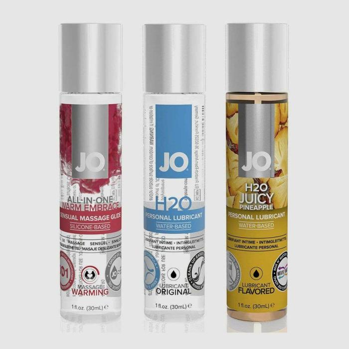 Jo Tri Me Triple Water-Based Personal Lubricants Pack – Classics Lubricants & Condoms