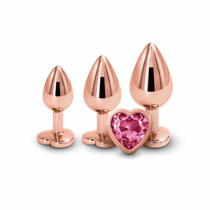 Rear Assets Trainer Kit – Rose Gold, Pink Heart Anal Toys