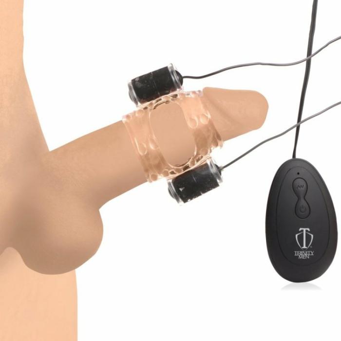 Trinity Men 20X Dual Vibrating Cock Teaser Masturbators